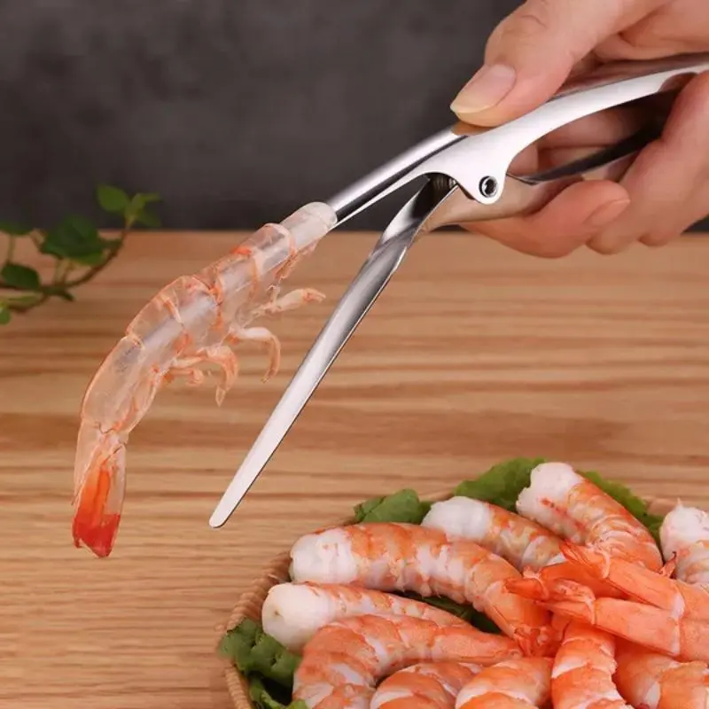 Stainless Steel Shrimp Peeler, 1 Count Shrimp Peeling Tool, Kitchen Crayfish Shrimp Stripping Peelers, Seafood Tools, Kitchen Gadgets