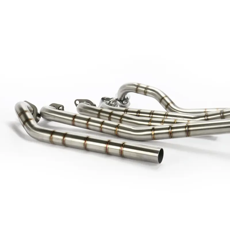 Cổ pô inox 304 thay thế cổ pô zin bị gỉ sét, vân hàn titan, lắp đặt như zin. 3