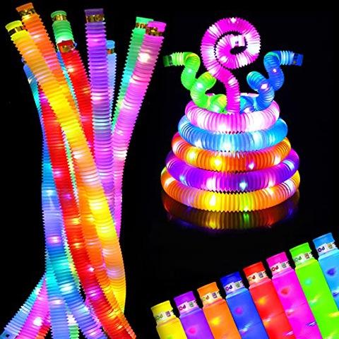 Mainan Pop Light Up Pipe Stick Pipa Selang Lampu Fidget Toy 1
