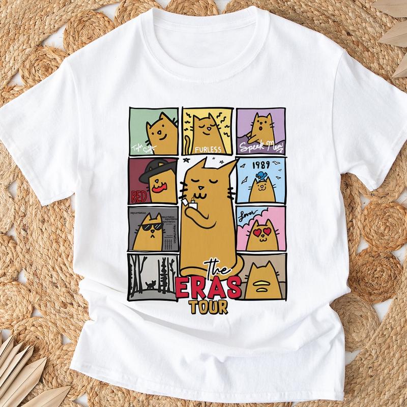The Eras Tour Yellow Cat Taylor Swift T-Shirt 3