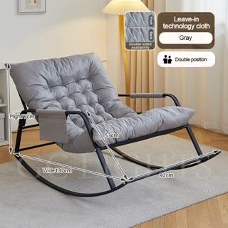 Product Introduction of Rocking chair Nordic style recliner sofa rocking chair nap balcony lazy chair double recliner 19