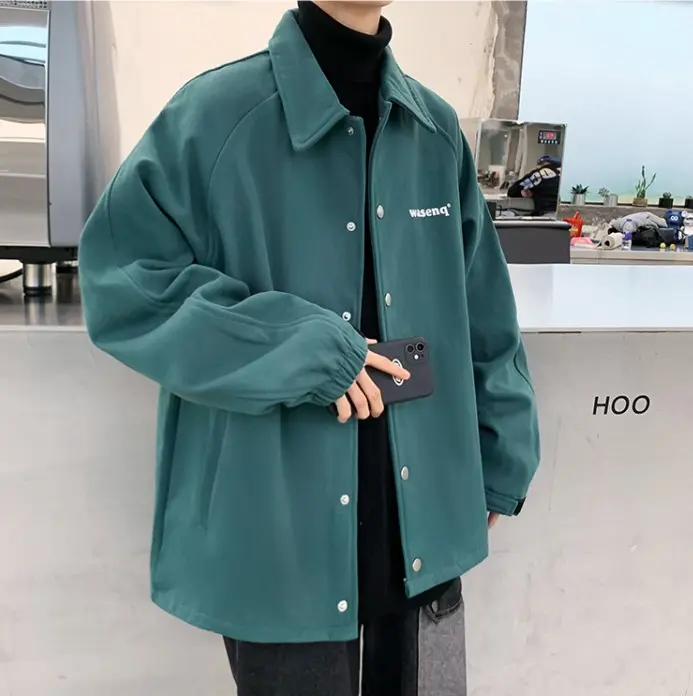 Áo khoác bomber Xanh UNDERTRAP ulzzang hottrend chất kaki xịn xò giá rẻ chất lượng, Áo sơ mi phong cách nam nữ học sinh đi chơi đi học