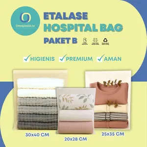 Paket Zipper HOSPITAL BAG  Zipper Bag Plastik Ziplock Kantong Zipper Storage Ketebalan 160 - 200 Micron Plastik Vacum Baju Travel Polos Anti Air Doff Ukuran Omniplastik ziplock  baju  travel pouch  plastik  zipper ziplock ziplock  bag  untuk  bersalin