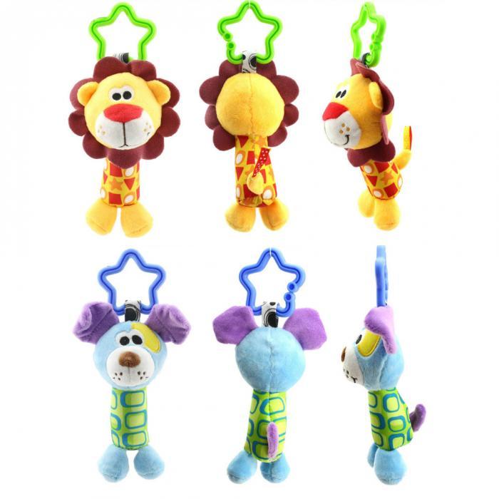 Product Introduction of Newborn Baby Plush Stroller Toys Baby Cartoon Animal Hanging Bell Educational Baby Toys 0-12 Months 10