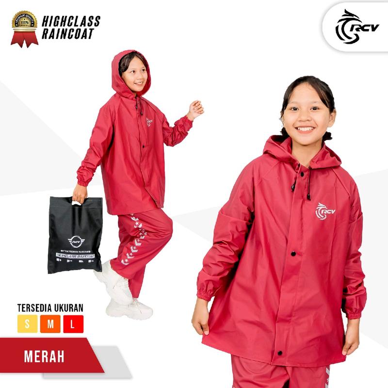 (BELI 1 DAPAT 2 STEL) JAS HUJAN ANAK RAINCOAT KIDS Setelan SD&TK Laki-laki Perempuan Raincoat Best Quality Tebal Kuat Elastis Anti Rembes Mantel 4