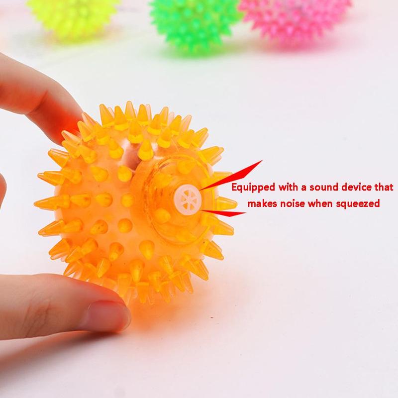 Squeaky Dog Toy Ball, 5 Counts/set Colorful Dog Chew Toy Ball, Interactive Dog Toy Ball, Pet Chew Toy Ball, Indoor and Outdoor Fun Toy Ball for Dogs, Christmas Gift 4