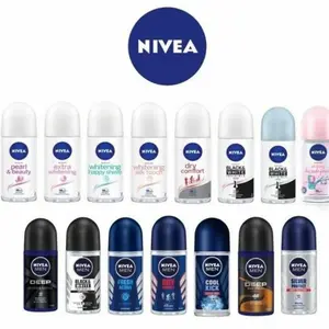 NIVEA Deodorant Roll On Men | Women | Brightening | Black White | Hijab Fresh - 50ml
