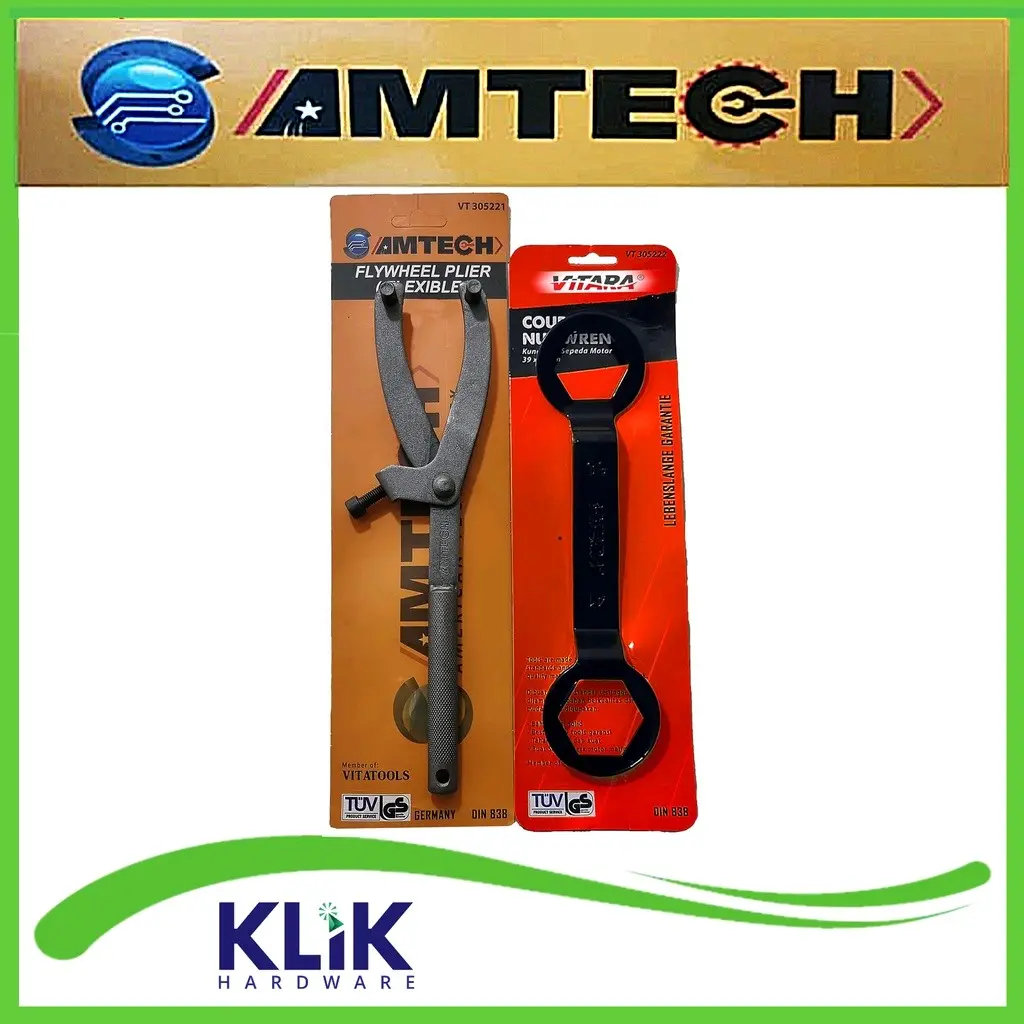 Amtech Paket Kunci Treker CVT Matic + Kunci Tahanan Mur Kopling 39 x 41