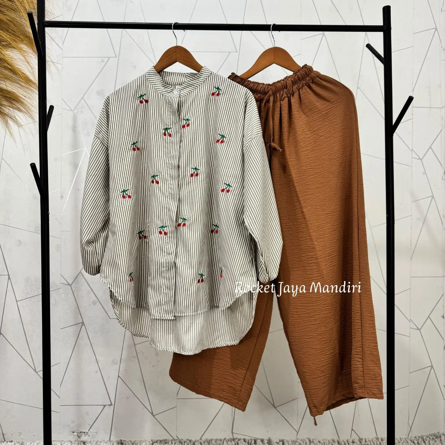 Set Keirra Cream+Klt Brown