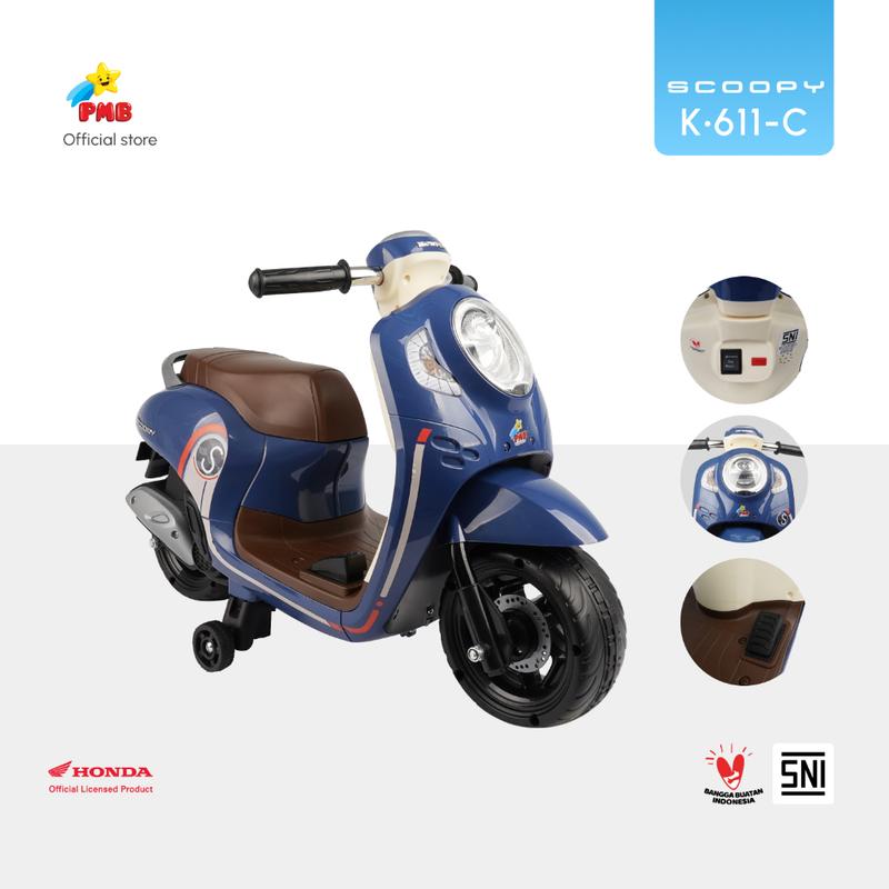 Product Introduction of Motor Aki Anak Honda Scoopy - PMB K611C // Motor Aki Mini Lampu Led 1