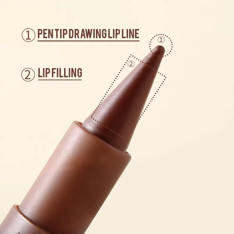 3 in 1 Eyebrow Pencil & Eyeliner & Lip Liner, 1 Count Waterproof Matte Finish Eyeliner Pen, Multi-use Makeup Tool for Women, Cosmetic 5