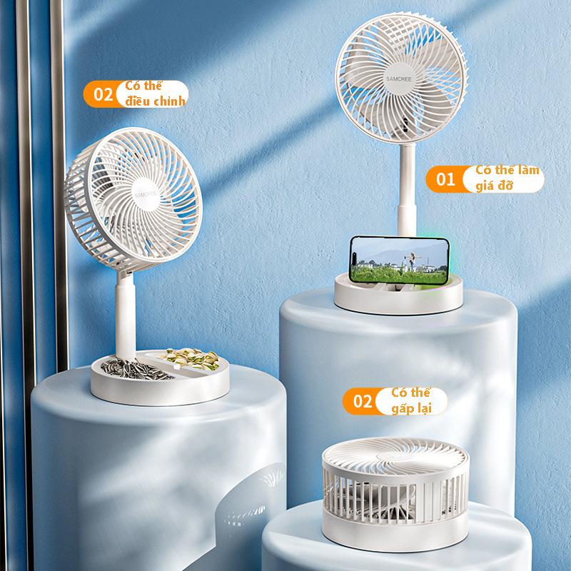 Quạt Cắm Điện Cổng USB - Quạt Gấp Gọn - Quạt Để Bàn Nhỏ Gọn Tiện Lợi Phụ Kiện Không tích điện