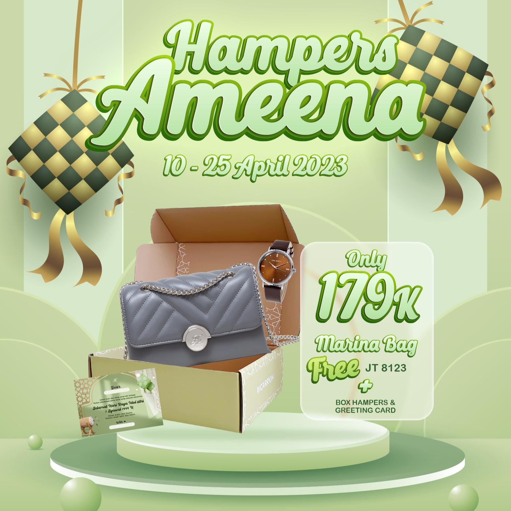 JIMS HONEY AMEENA  SET HAMPERS TAS LEBARAN IDUL FITRI