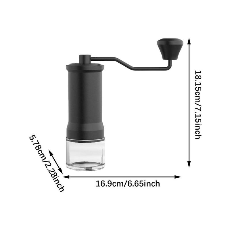 Product Introduction of Manual Coffee Grinder Stainless Steel Burr Mill Espresso Bean Mill Hand Coffee Grinder Fine Coarse Grind for Kitchen Camping 0