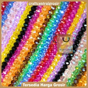 Kristal Ceko Bulat Gepeng 6 mm Terlengkap!!