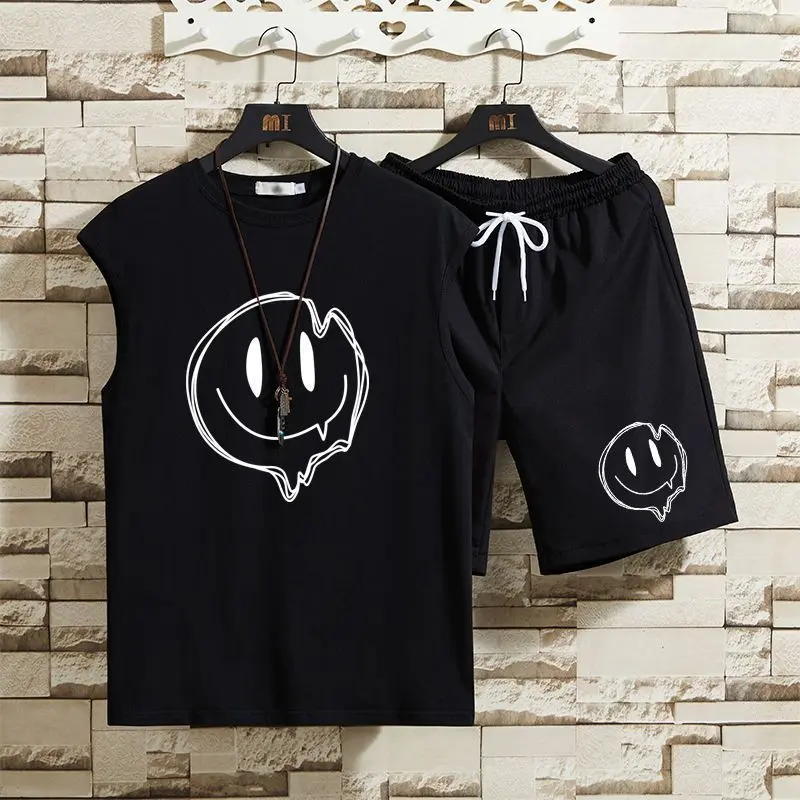 Vest Men's Summer Thin Sports Shorts Suit Trendy Loose Casual