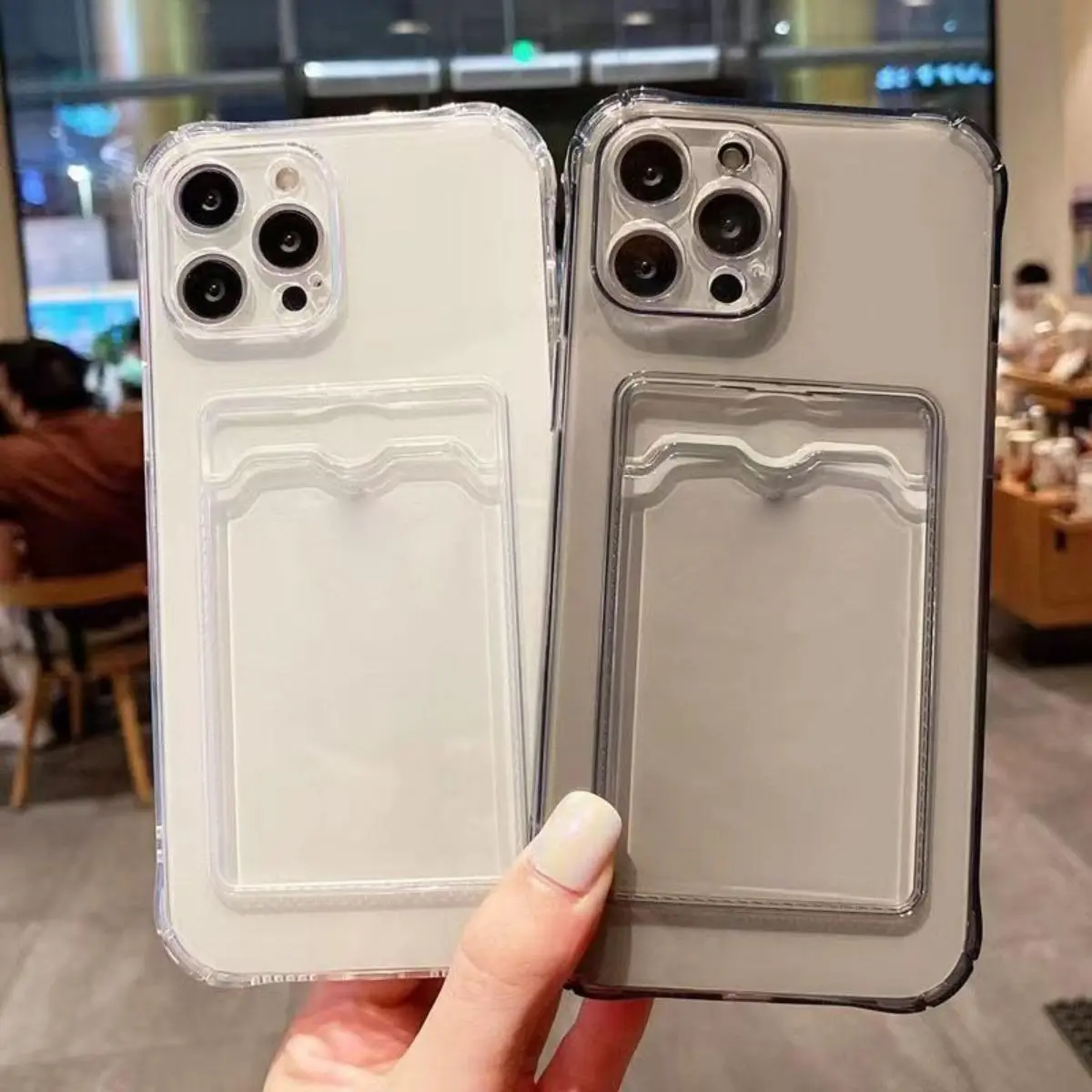 Space TPU ซิลิโคนเคสโทรศัพท์สำหรับ OPPO A79 A60 A2 5G A98 A58 A78 A18 A38 A17 A17K A57 A77 A15 A16 A7 A5S A3S A12E A12 A9 2020 A54 A74 F19 A95 Realme 9 10 Pro C55 C11 C20 C20A C21Y C25 C35 C53 C51 Narzo 50i ล้างช่องเสียบการ์ดรูปกระเป๋า