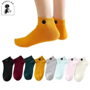 Clova KK220 Isi 12 Pcs Kaos Kaki Pendek Wanita Pria Style Kekinian Motif Beruang Lucu Ankle Panjang Dewasa Semata
