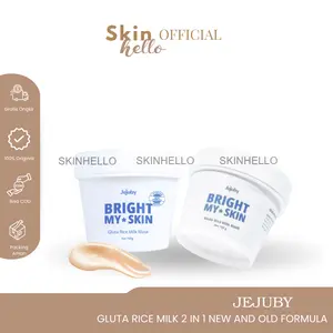 NEW FORMULA!! JEJUBY Gluta Rice Milk Mask 2in1 Body Bleaching & Sleeping Body Mask Jejuby [BPOM]