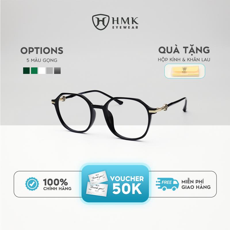 Gọng Kính Cận Nhựa Phối Kim Loại Cứng Cáp HMK Eyewear Form Vuông Thời Trang, Phù Hợp Nhiều Dáng Mặt - KL83018