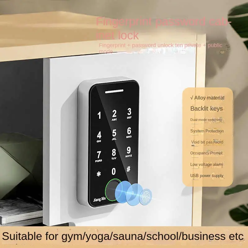 Khóa Cửa Tủ, Chức Năng Vân Tay, Cho Cửa Nhà, Khóa Tủ Giày, Khóa Cài Cửa Ngoài Trời, Khóa Mật Khẩu, Khóa Ngăn Kéo Thông Minh Để Bàn Văn Phòng