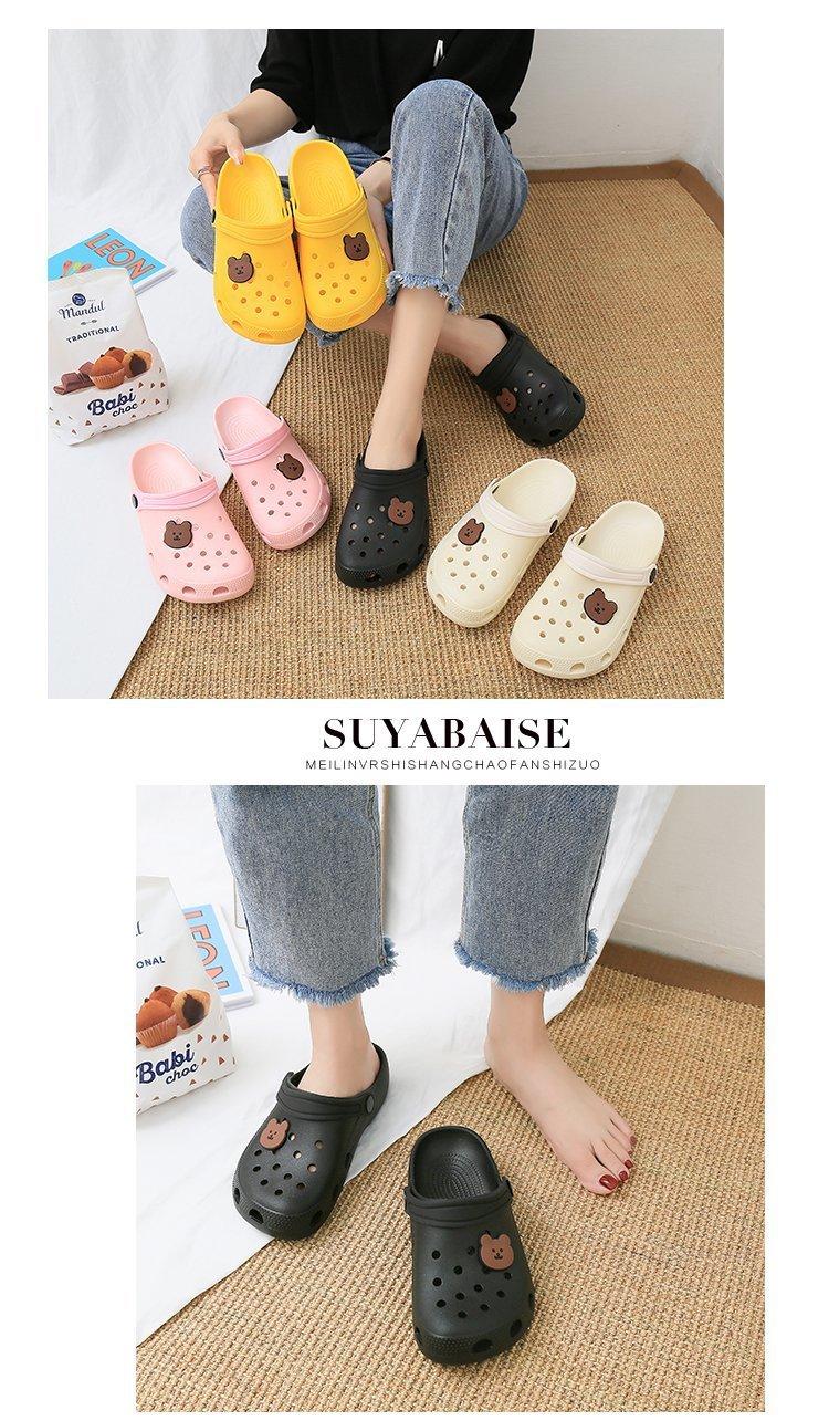 Product Introduction of Hole shoes women's non-slip cute girly heart summer fashion 6