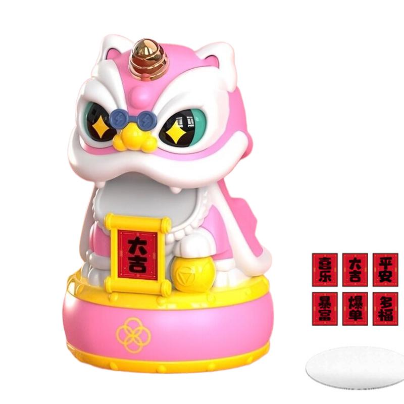 Product Introduction of Mascot Ornament Chinese Style Lucky Dancing Lion Model Solar Powered Home Decoration Holiday Gifts Bring Wealth Good Fortune Electronic Plastic 31