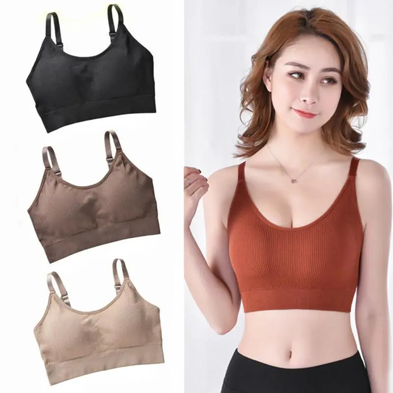 Áo Ống, Chỉ Liền Mạch, Thiết Kế Chữ U Lớn, Lưng Đẹp, Thích Hợp Cho Bé Gái Thể Thao, Mềm Mại Và Thoải Mái, Áo Ngực Thoáng Khí, Hở Lưng, Đồ Lót Hỗ Trợ