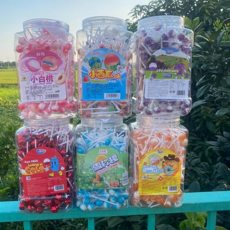  Combo 200 Cây Kẹo Mút mini Mix Các Vị Trái Cây 