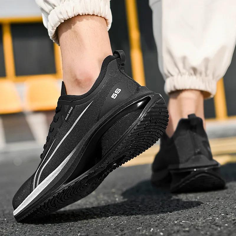 Personalize tênis esportivos casuais da moda masculina com design de placa de carbono, sola oca, tênis de corrida e caminhada para mulheres, treinamento de corredor_voghion.com