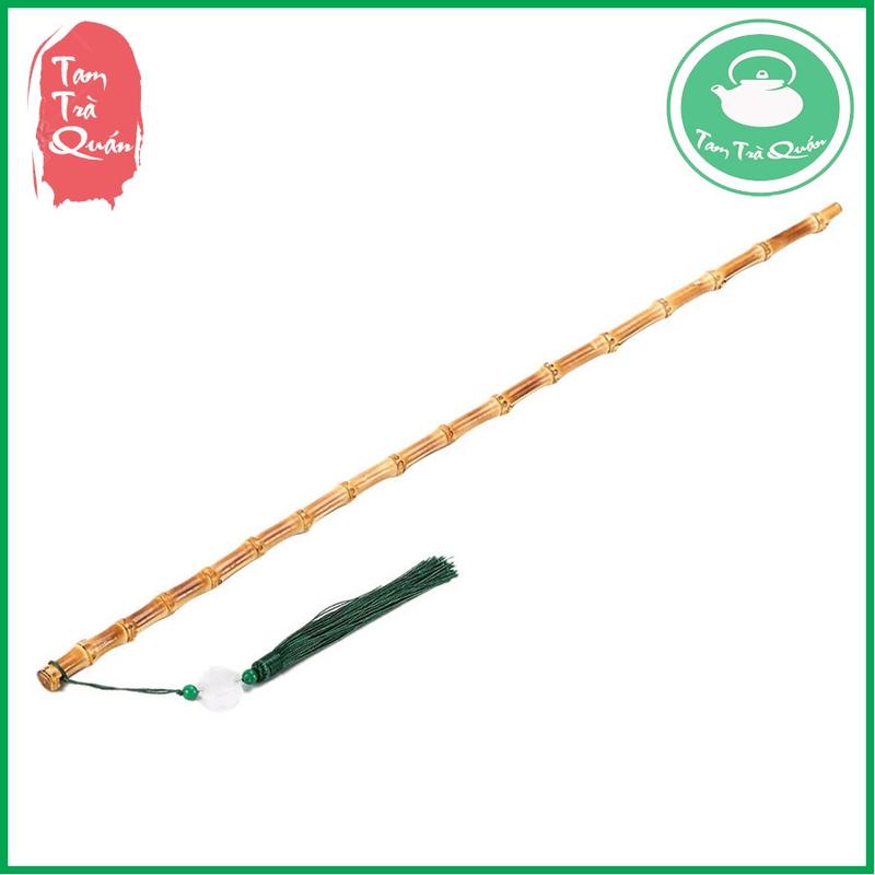 Cành tre giảng bài, duy trì nề nếp gia đình kèm ngọc bội 58cm Decor Phòng 1
