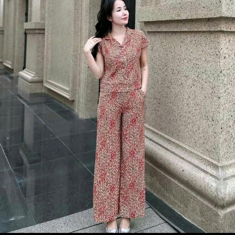 Bộ đồ nữ chất vải lụa Hàn dành cho chị em 5