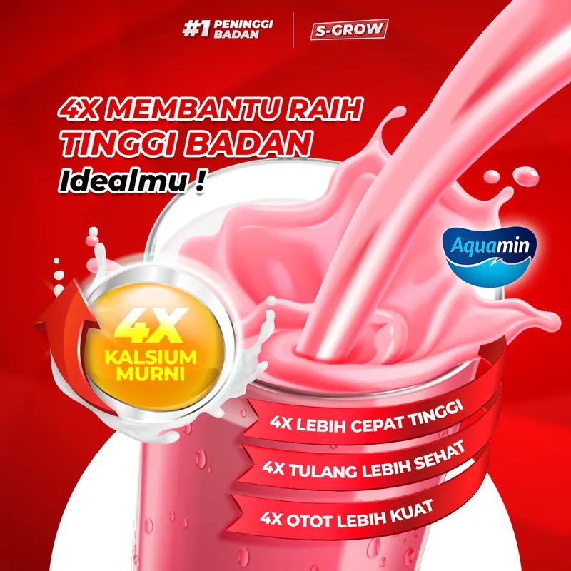 S-GROW - Suplemen Peninggi Badan Dewasa [ APROVED BY HY SYSKA ] 1