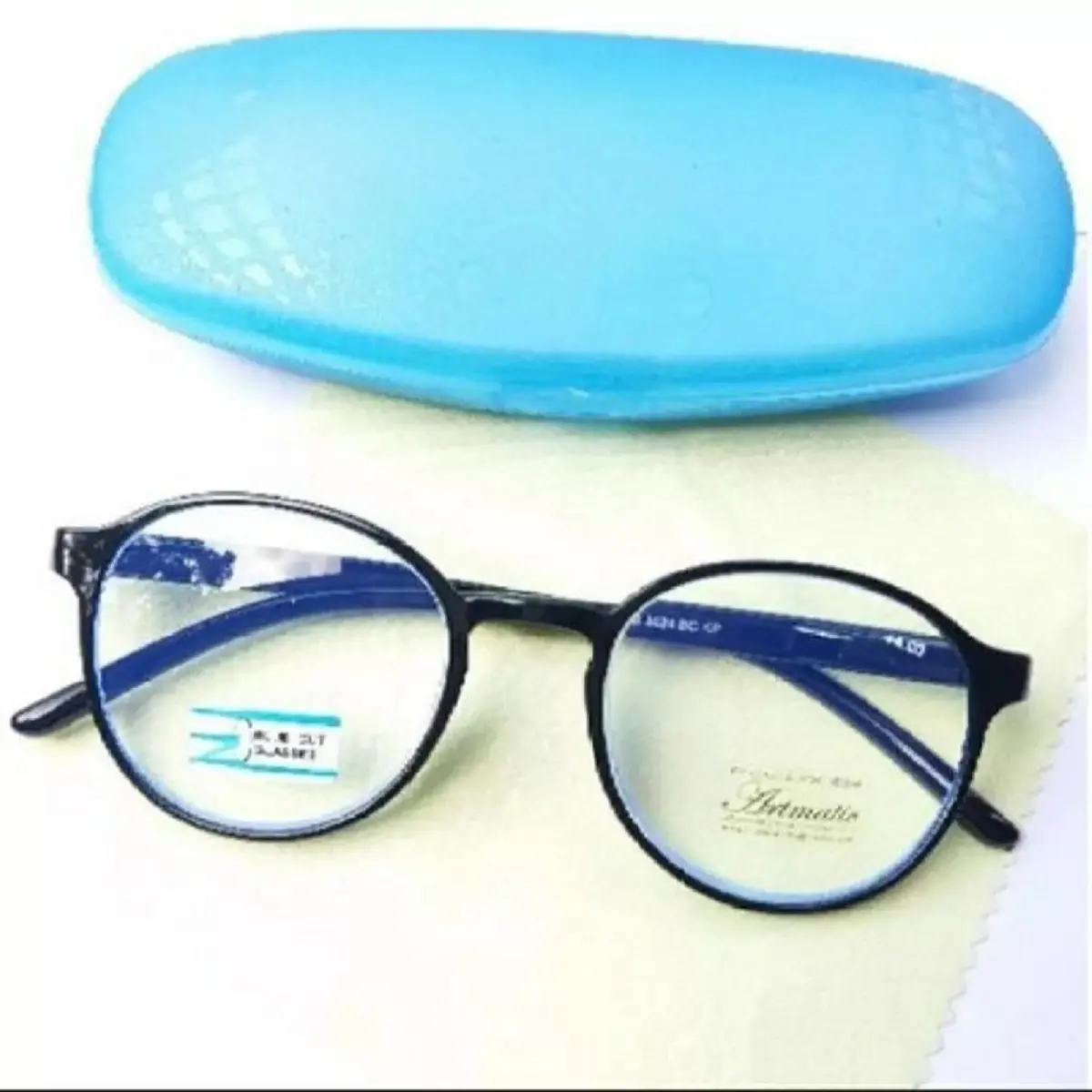 Kacamata Baca/Plus Oval Antiblue Pria & Wanita FREE BOX & KAIN LAP ATM3024