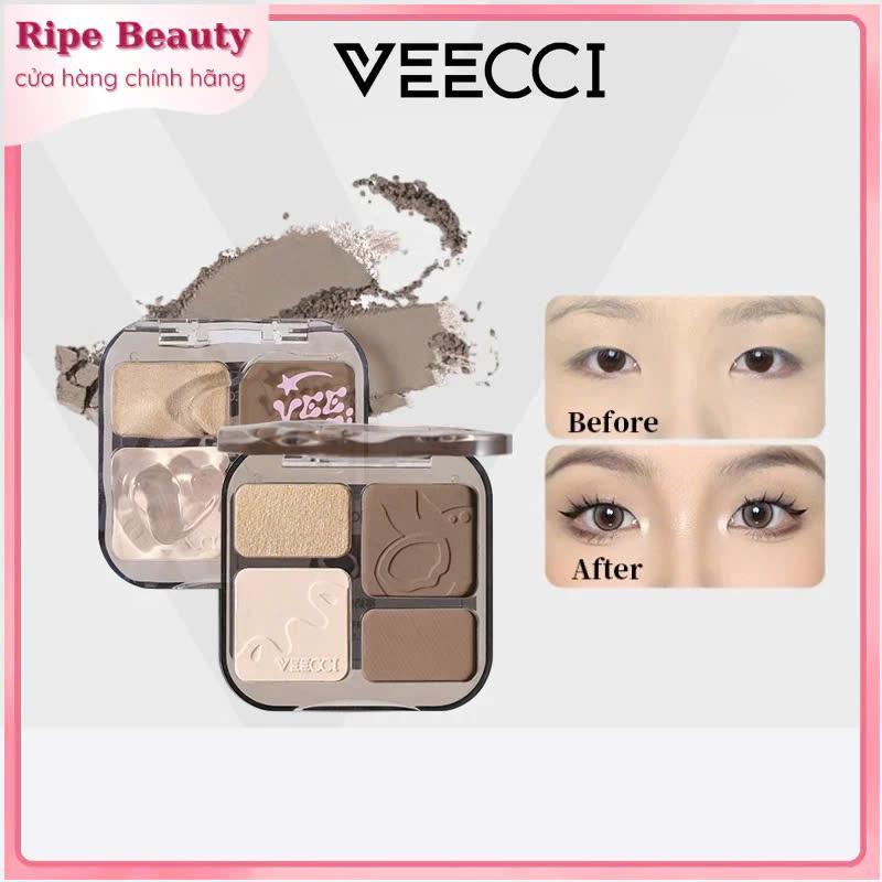 VEECCI Bảng Phấn Bắt Sáng Và Tạo Khối Tự Nhiên Lâu Trôi Chống Nước 8g má hồng highlight lì