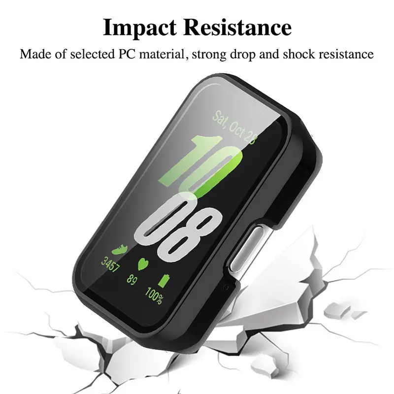 Ốp Kính Cường Lực Cho Samsung Galaxy Fit 3, Dây Đeo Nhanh, Bảo Vệ Ốp Lưng Sốc Che Phủ Toàn Bộ, Bảo Vệ Màn Hình, Thích Hợp Cho Fit3 4