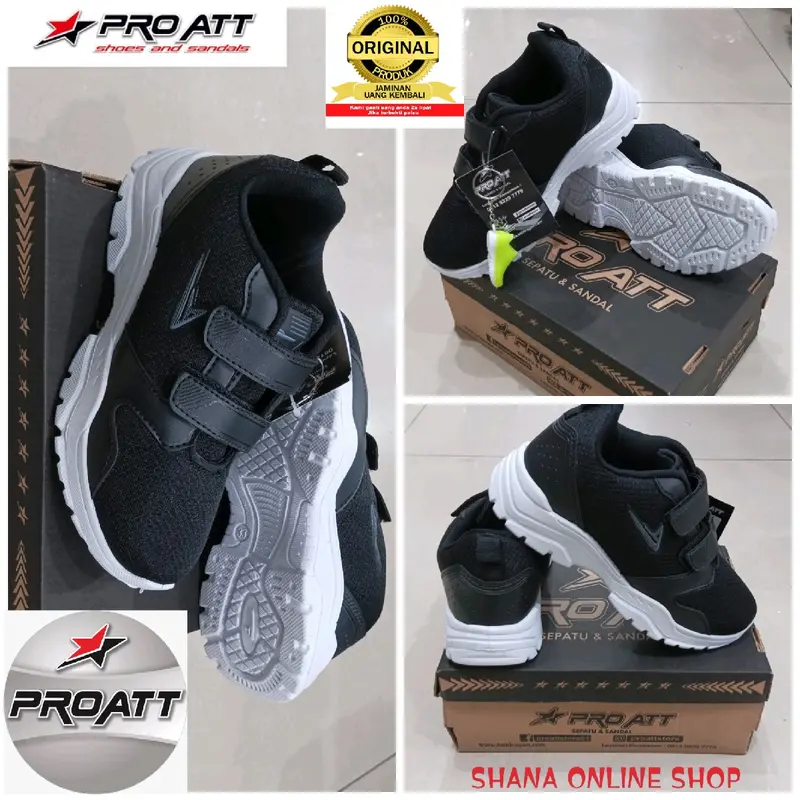 SEPATU SEKOLAH PRO ATT  MODEL MCL 671 V Kreket atau Perekat BERHADIAH MOBIL REMOTE CONTROL CAR 0