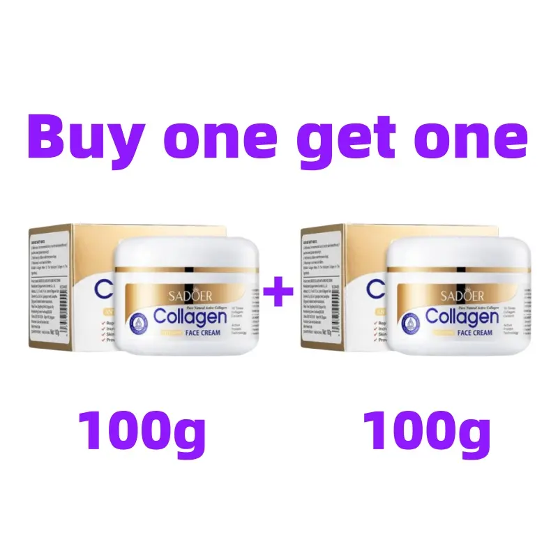 Kem dưỡng trắng da mặt Collagen 100g Dưỡng ẩm da mặt Kem dưỡng ẩm tối ưu Giúp Da Mặt Mịn Màng Se Khít Lỗ Chân Lông Giữ Ẩm Và Tái Tạo Da Mặt Tươi Trẻ Đầy Sức Sống 0