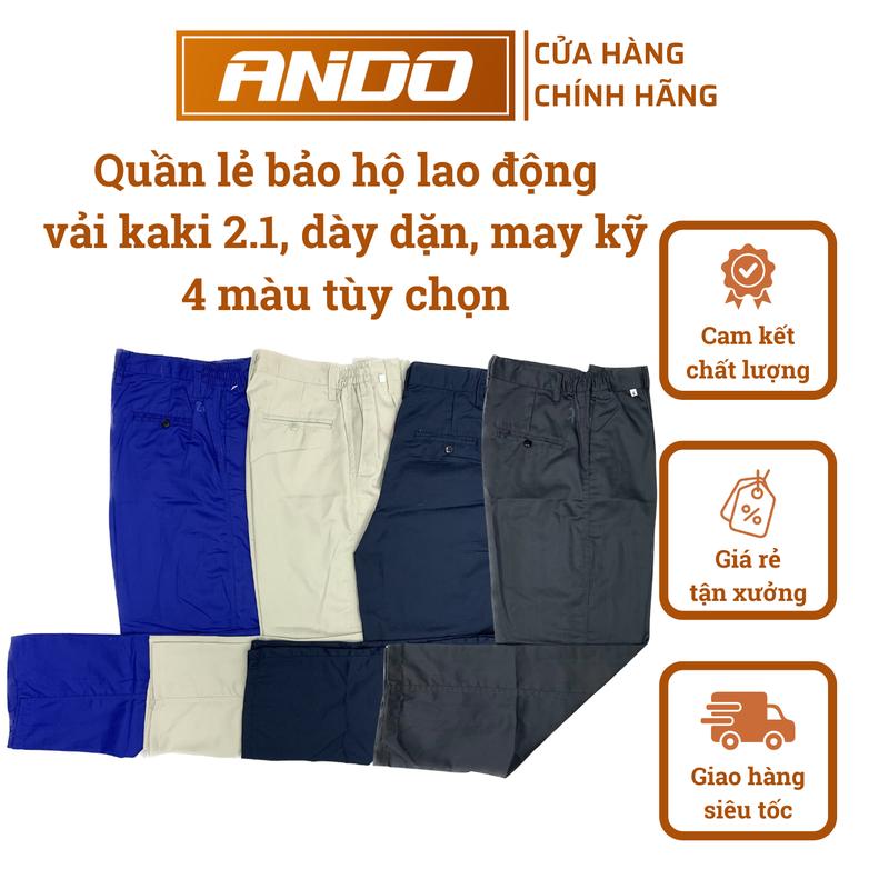 [QUẦN LẺ] Quần bảo hộ lao động vải kaki 2.1 dày dặn, may kỹ, tiện lợi cho nhiều công việc, quần lao động công nhân Top Nam Menwear Workwear Pants Jogger