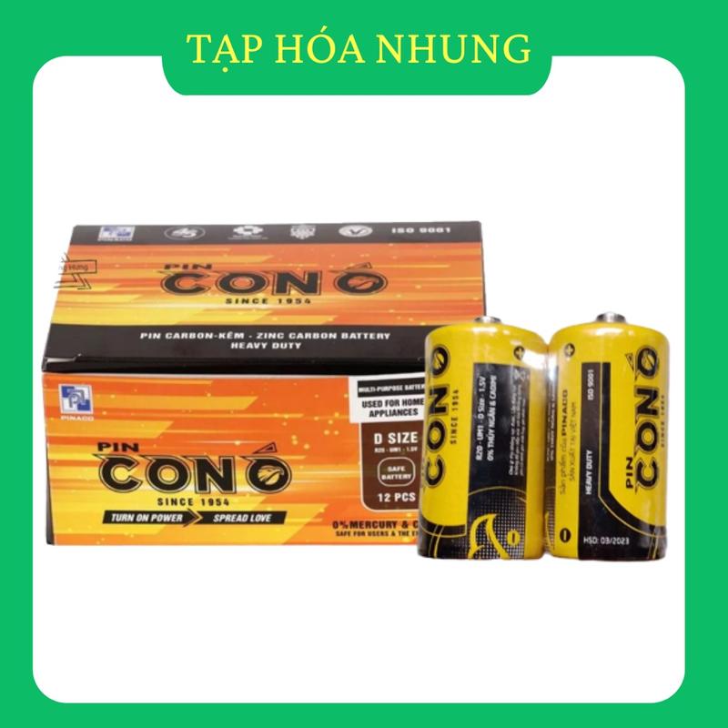 Pin Con Ó Đại Màu Vàng Pinaco Hộp 12 Viên Đa Dụng - Pin An Toàn. 3