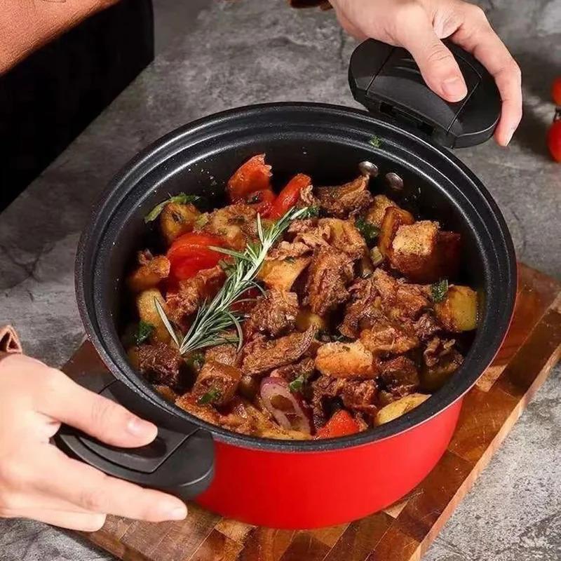 Product Introduction of Pressure Cooker 3.5L Soup Meat Pot Rice Cooker Gas Stove Micro Pressure Cooker Stew Pot Non-Stick Cooking Pots Kitchenware 11