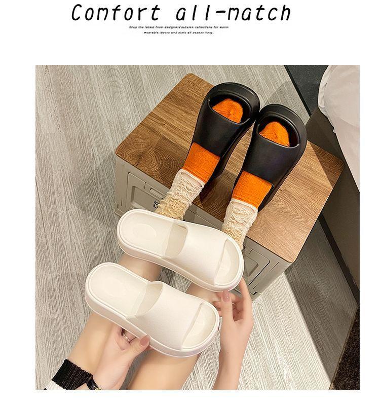 Product Introduction of Áo Đi Bên Ngoài Nam, Không Trơn Trượt, Dép Xăng Đan Tăng Dễ Phối Đồ Thời Trang Mới Mùa Hè Cho Nữ, Chất Liệu Eva, Khử Mùi, Thích Hợp Cho Nữ Đế Bằng Slipper DéP Quai Ngang Đồng Dép Lê 19