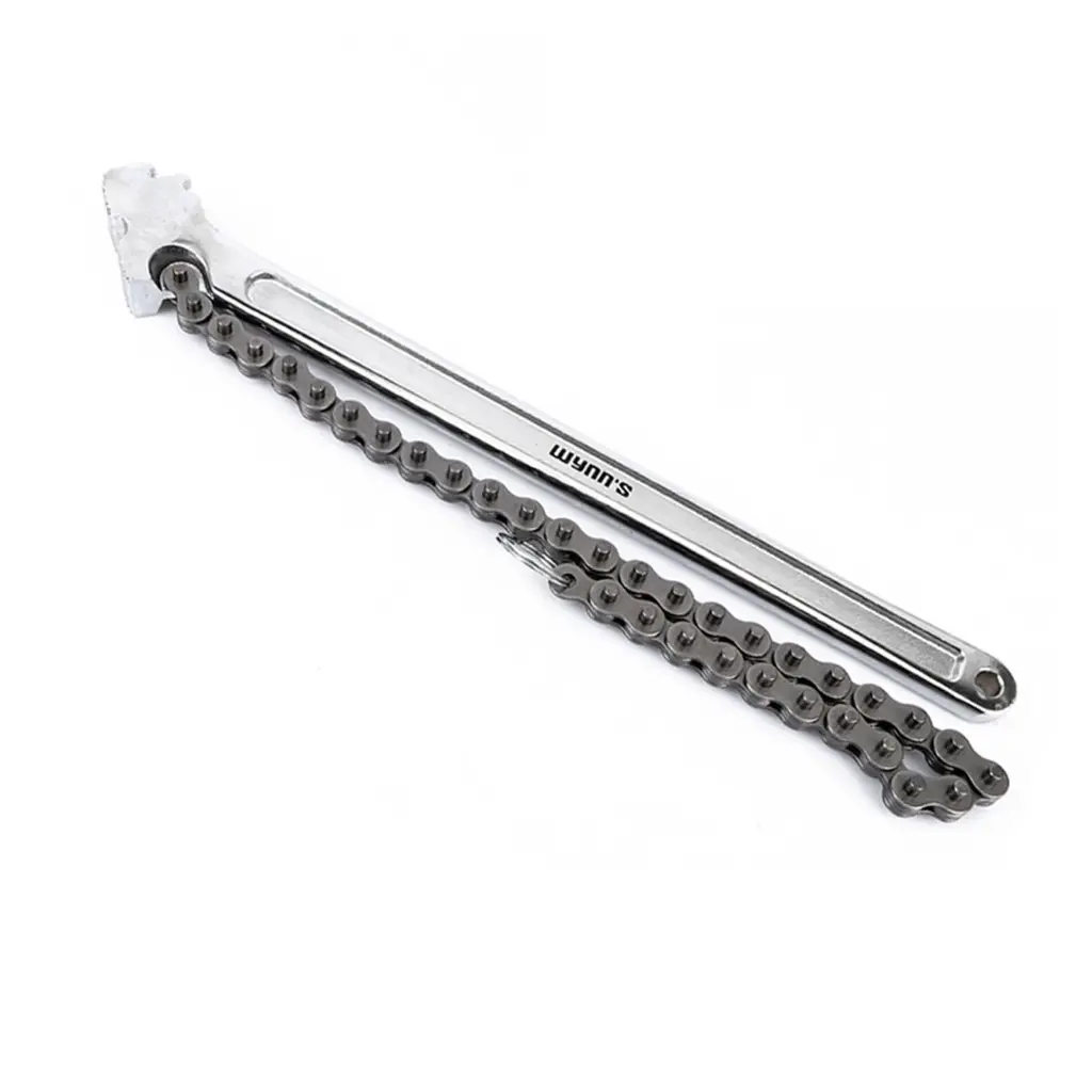 Multi-Purpose Car Heavy Duty Ratcheting Chain Wrench Reversible Oil Filter Pipe Fitting Tools Fine Tooth Grip Adjustable