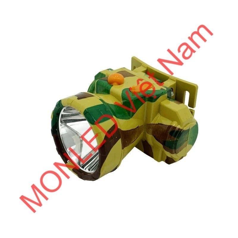 Đèn đội đầu nhỏ gọn tiện lợi ,kèm sạc và dây đeo đầy đủ, có 2 chế độ sáng , choá đèn 5cm