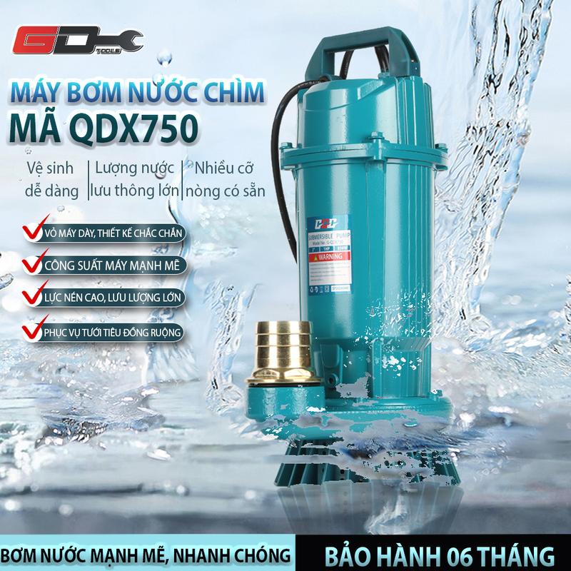 MÁY BƠM NƯỚC CHÌM, BƠM TÕM CHÍNH HÃNG GGG SIÊU BỀN, SIÊU KHỎE. DÒNG CAO CẤP QDX750. BẢO HÀNH 6 THÁNG