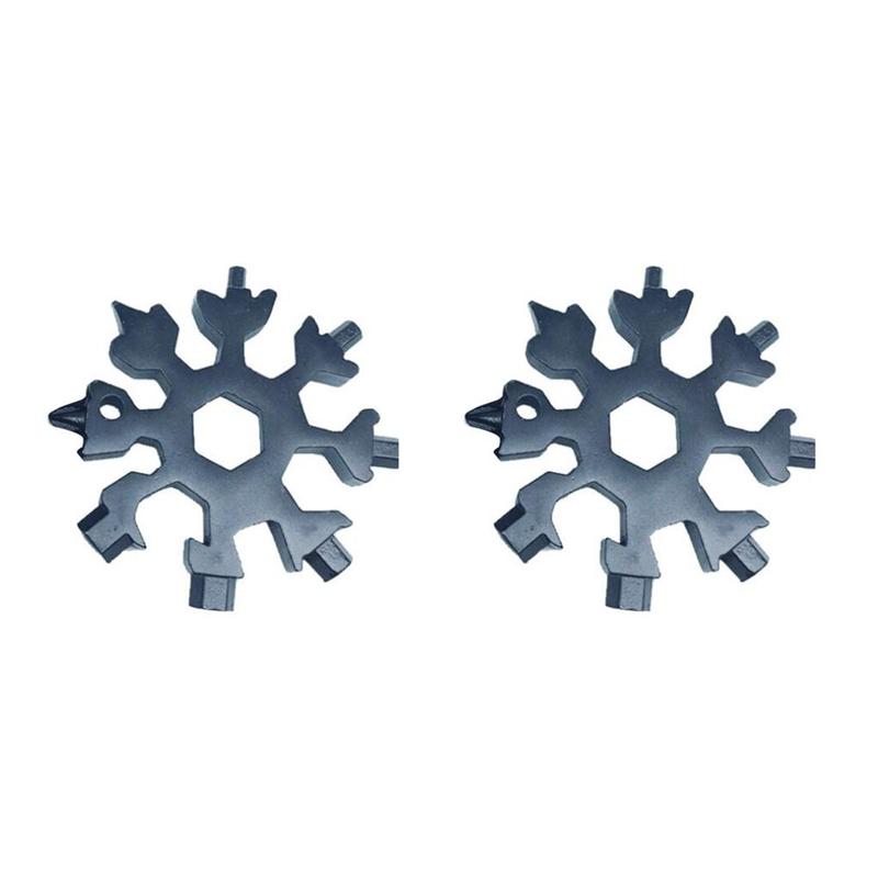 2 Set of 18 IN 1 Snowflake Outdoor Survival Tourism Multi Tool - TikTok ...