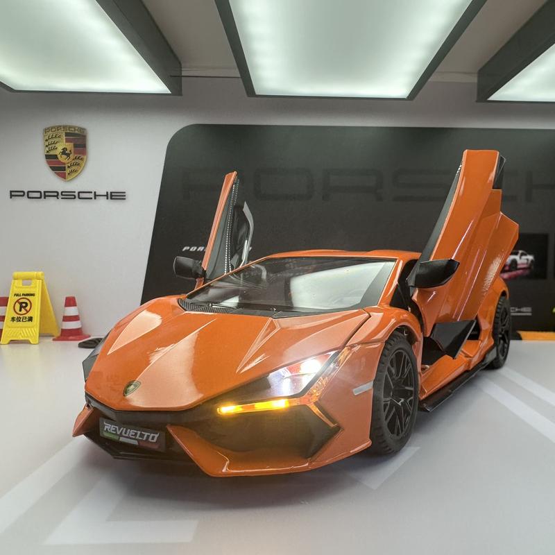 Mô hình xe Lamborghini Lamborghini Revuelto tỉ lệ 1:24 hãng Jinlifang 8