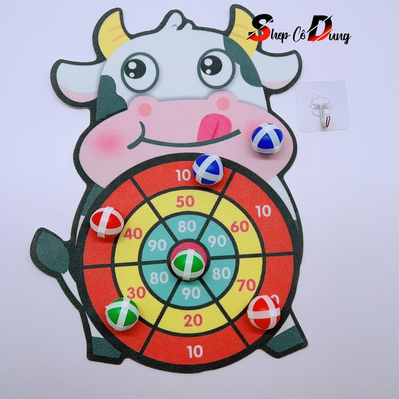 Ném Bóng Dính, Bảng Phi Tiêu Bóng Ném Dính Rèn Luyện Tính Tập Trung Cho Bé Kèm 6 Bóng