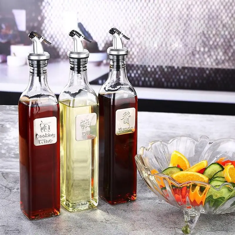 Chai đựnġ dầu ăn, nước mắm, chất liệu thủy tinh an toàn sức khỏe 250ml 6