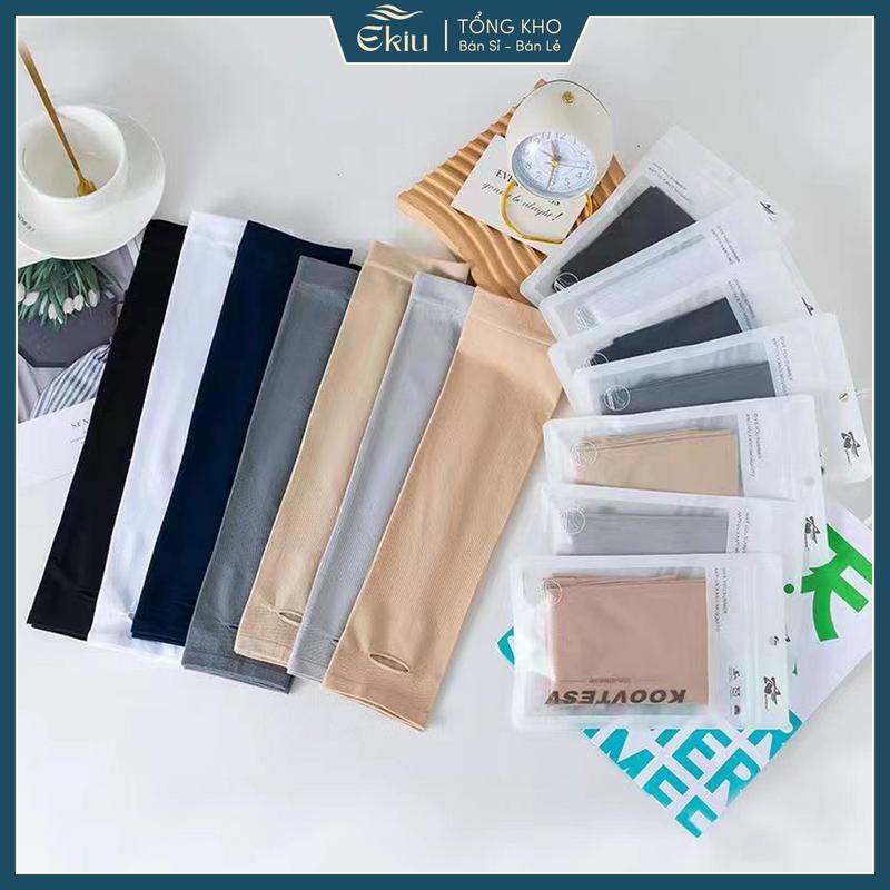Găng tay chống nắng,bao tay chống nắng,ống tay che nắng chất vải thun lạnh co giãn 4 chiều - Ekiu Shop